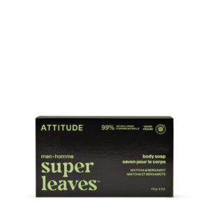 Super Leaves Soap Bar Men Matcha & Bergamot