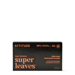 Super Leaves Soap Bar Men Patchouli & Bourbon